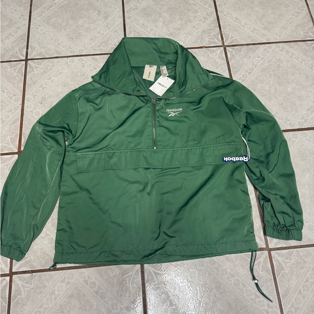 Reebok Forest Green Pullover Jacket